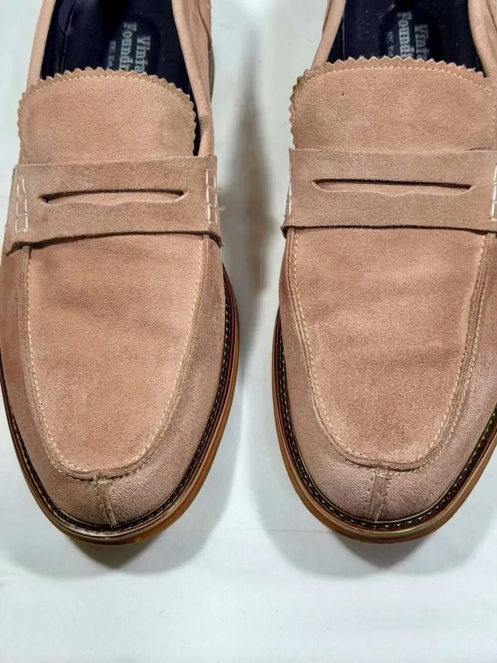 Vintage Foundry Co. Men's Rose Suede Penny Loafers size US 12 Style VF1166-SE